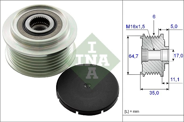 Alternator Freewheel Clutch